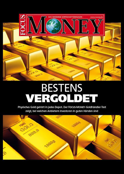 Auvesta ottiene il riconoscimento di rivenditore d'oro di altissimo livello - Der Focus Money Goldhändler – Test zeigt, bei welchen Anbietern der Käufer in guten Händen ist